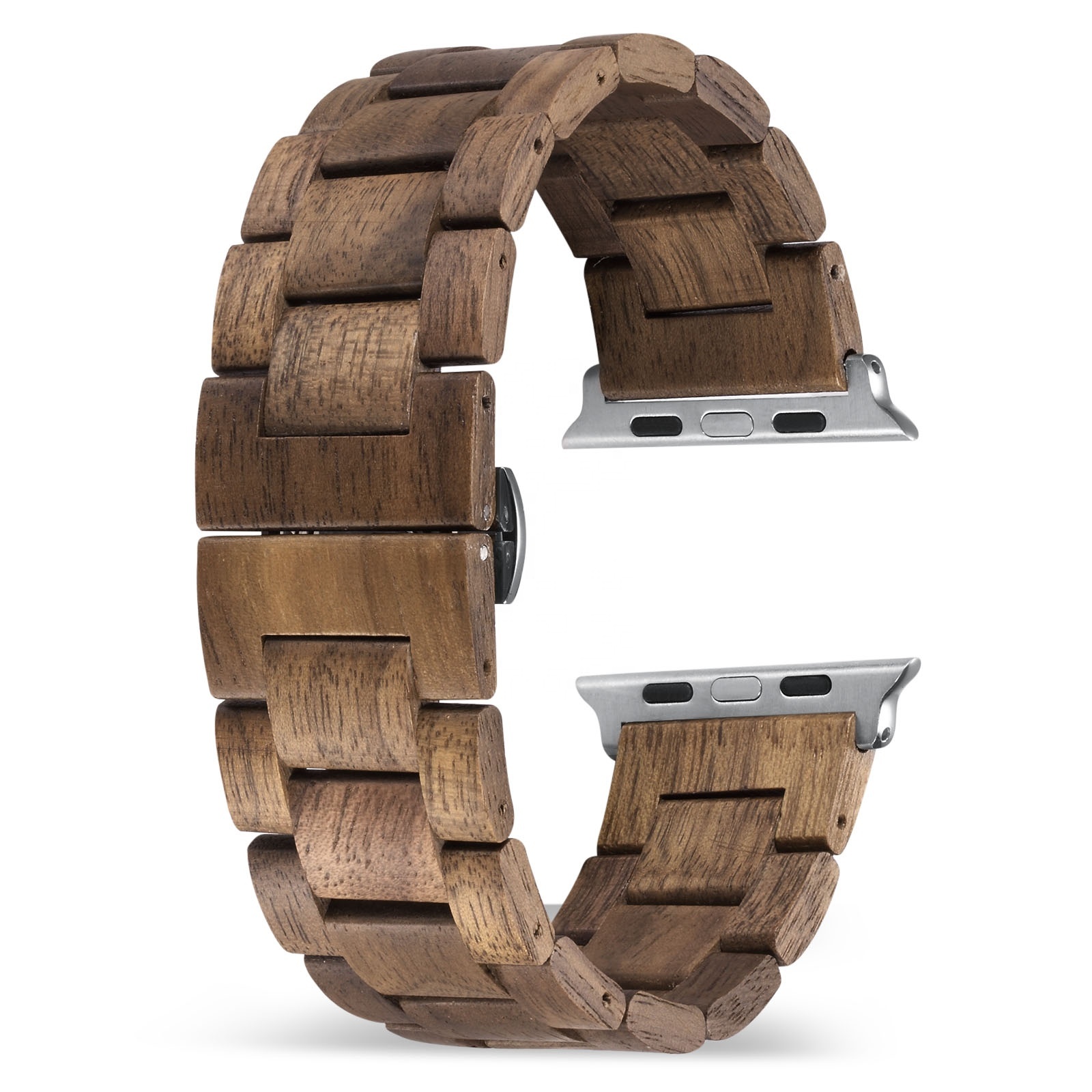 Solid Koa Wood Band Strap for Apple Watch 4