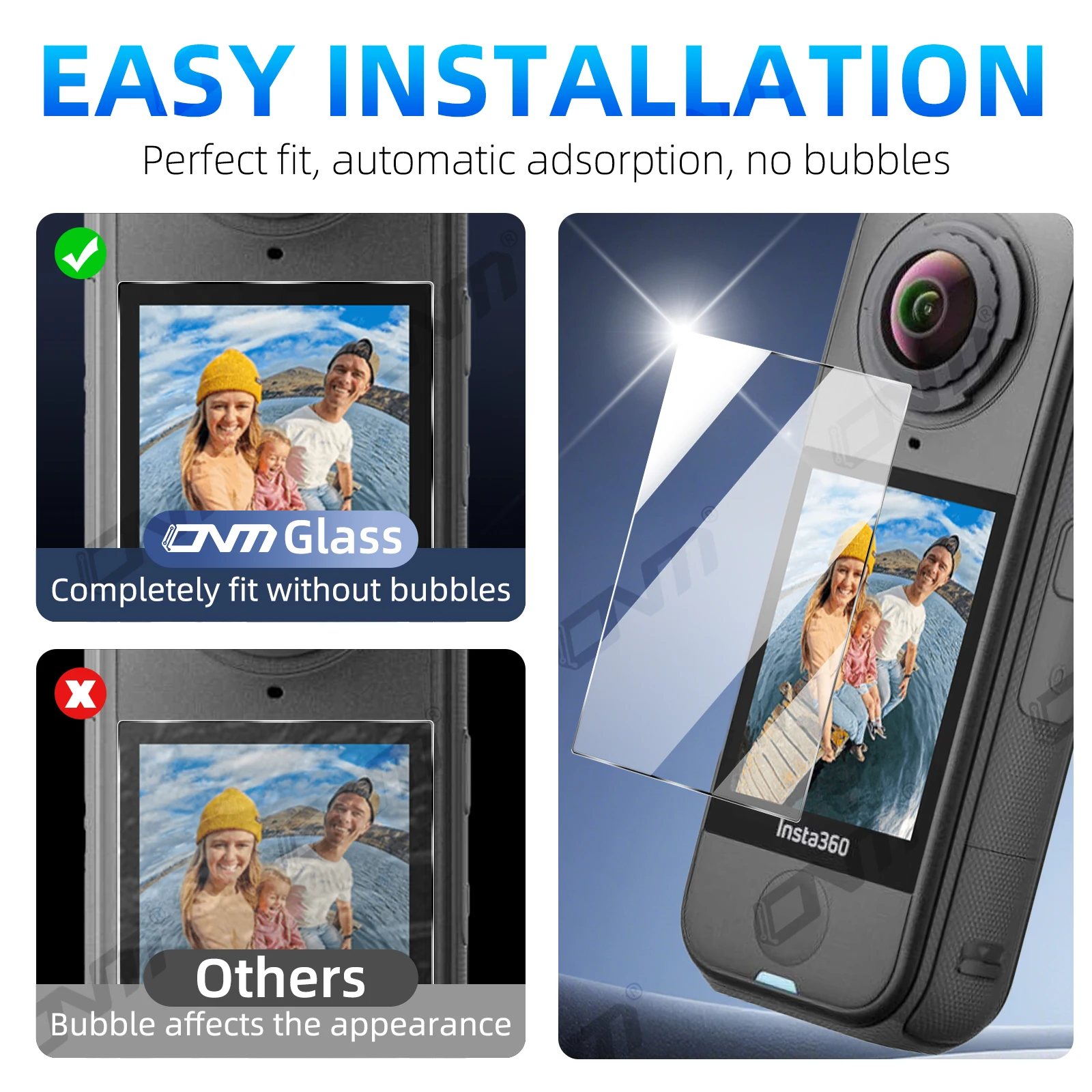 Displayschutzfolie aus Gehärtetem Glas für Insta360 X4 Air 4