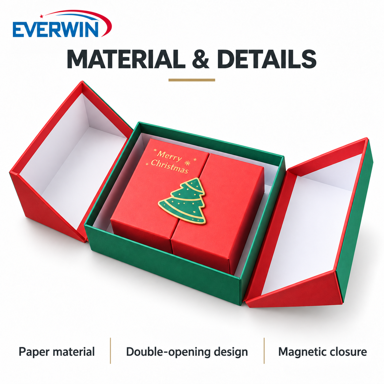 Matte Rectangle Double-Opening Magnetic Gift Box 2