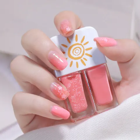 Two-tone Nail Polish Autumn And Winter Free Baking
