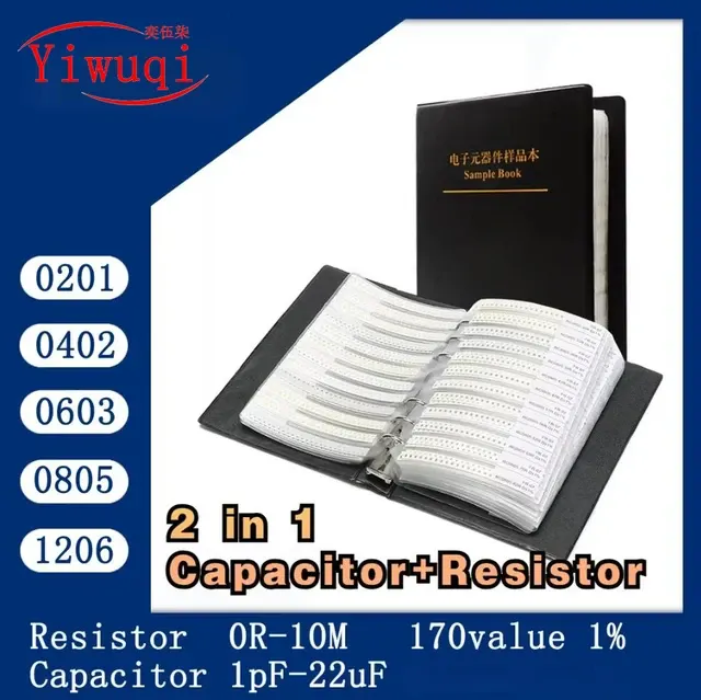 SMD Resistor Capacitor Kit 2