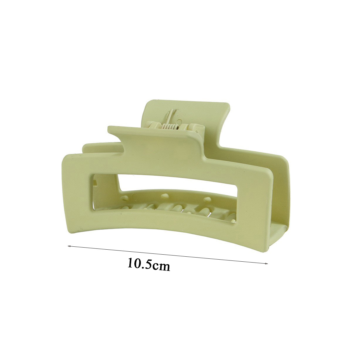 Rectangular Matte Plastic Hair Claw 3