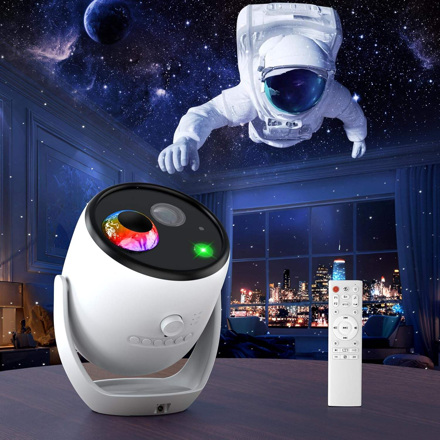 3D Galaxy Projector With 90 Dynamic Scenes 4K