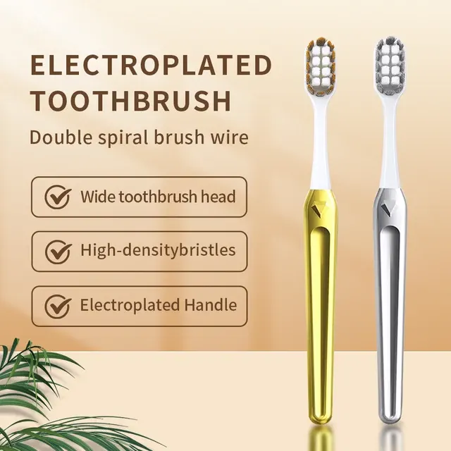 Golden Luxury Metal Toothbrush 2
