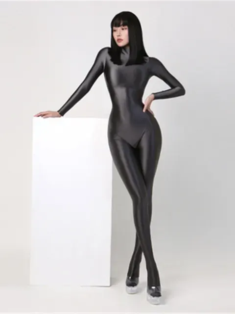 Glänzender Bodycon-Body 4