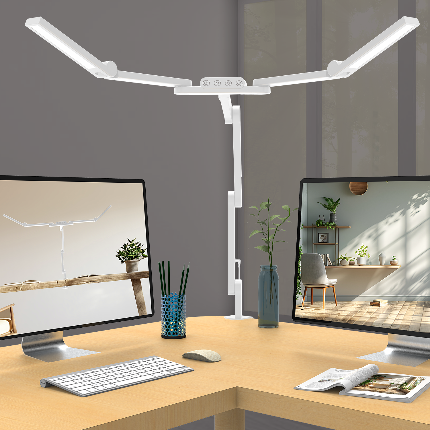 Flicker-Free Clamp Desk Lamp for Artists