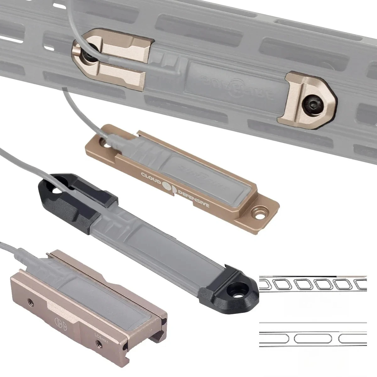 M K 20mm Schienenhalterung Surefire M600 M300 Scout