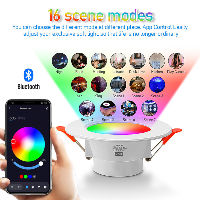 Voice Control Music RGBW AC110V 220V 10W Color 4