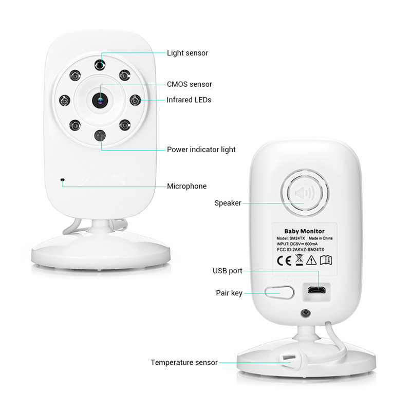 3.5-Inch Wireless Baby Monitor with Night Vision 2