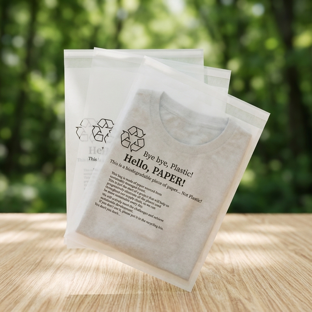 Compostable Self-Seal Bag for Shoes and Socks 3