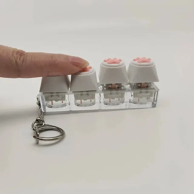 Cat Paw Silicone Keychain for Cat Lovers 3