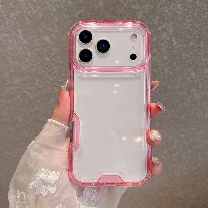 Transparent 3-Layer Protective Cover for iPhone