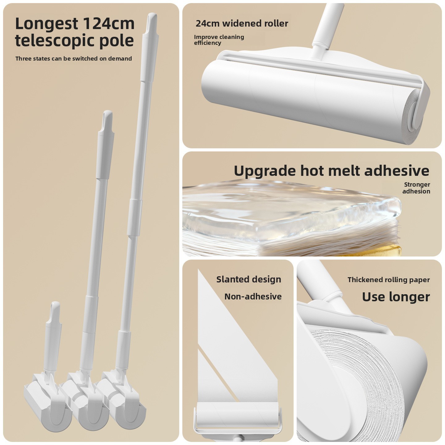 Extendable Lint Roller for Pet Hair 4