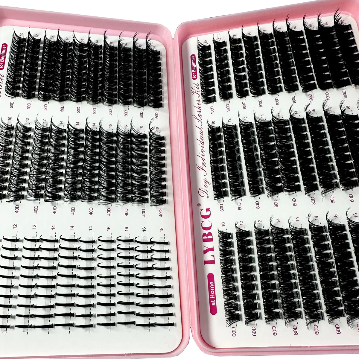 Spikes Lash Individuals Volumen-Wimperncluster D-Curly Clusters Kit 10–20 2