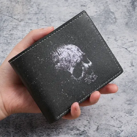 Totenkopf-Geldbörse