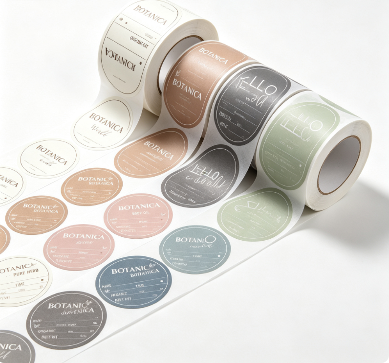 Personalized Luxury Round Wrapping Tissue Paper And Stickers 4