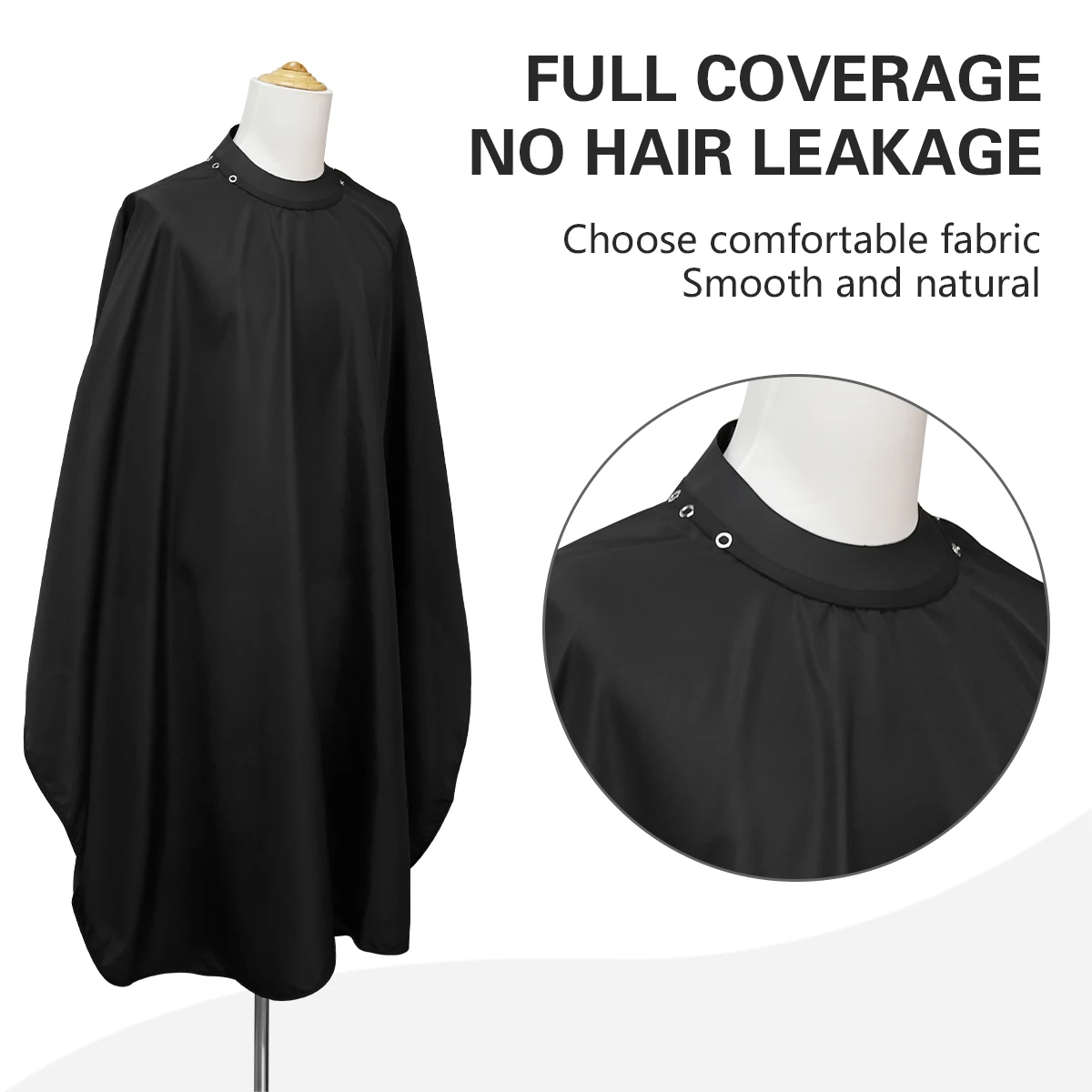 Waterproof Hair Cutting Cape with Silicone Neckline