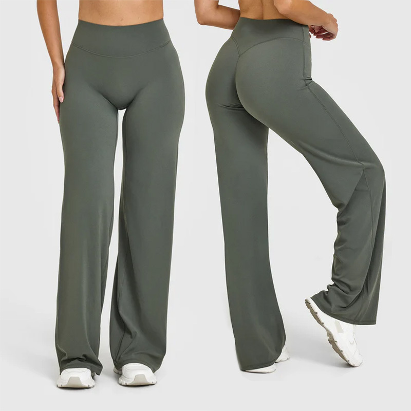 Full Length Hip Line Straight Leg Yoga Pants