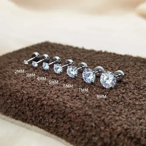 Cubic Zirconia Stud Earrings