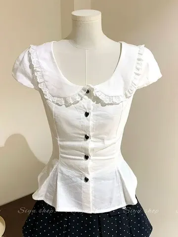 Kawaii Puffarm-Bluse