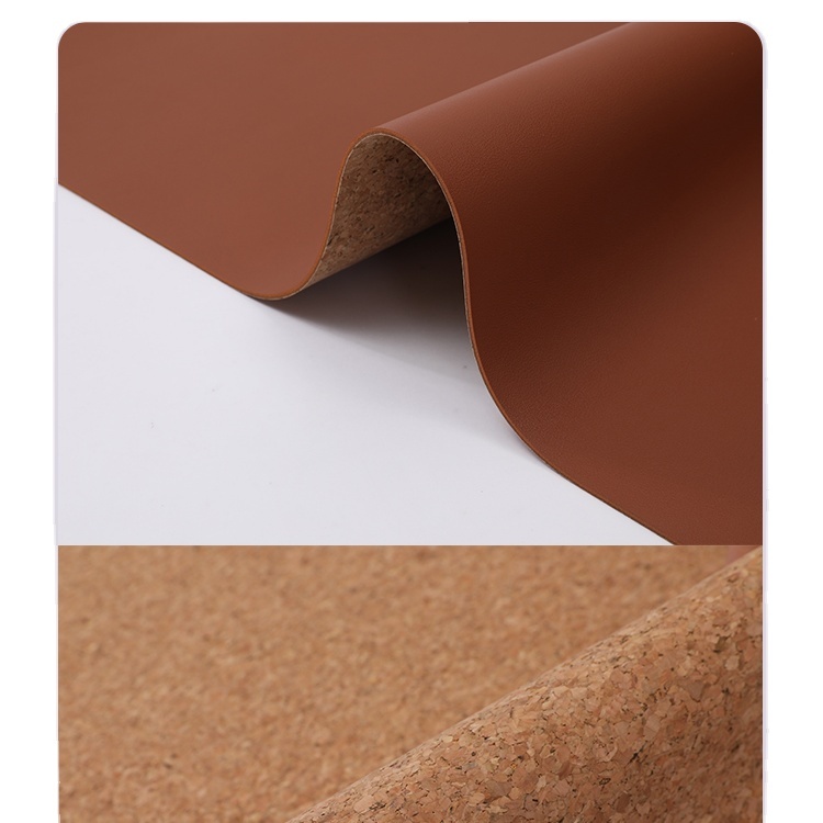 Double-Sided Leather Cork Desk Mat 2