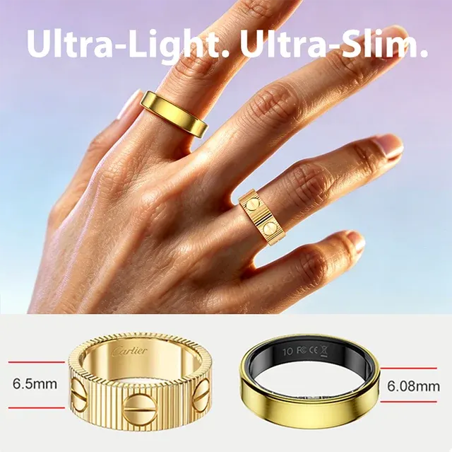 Ultra-Thin Smart Ring with Health Tracking 2