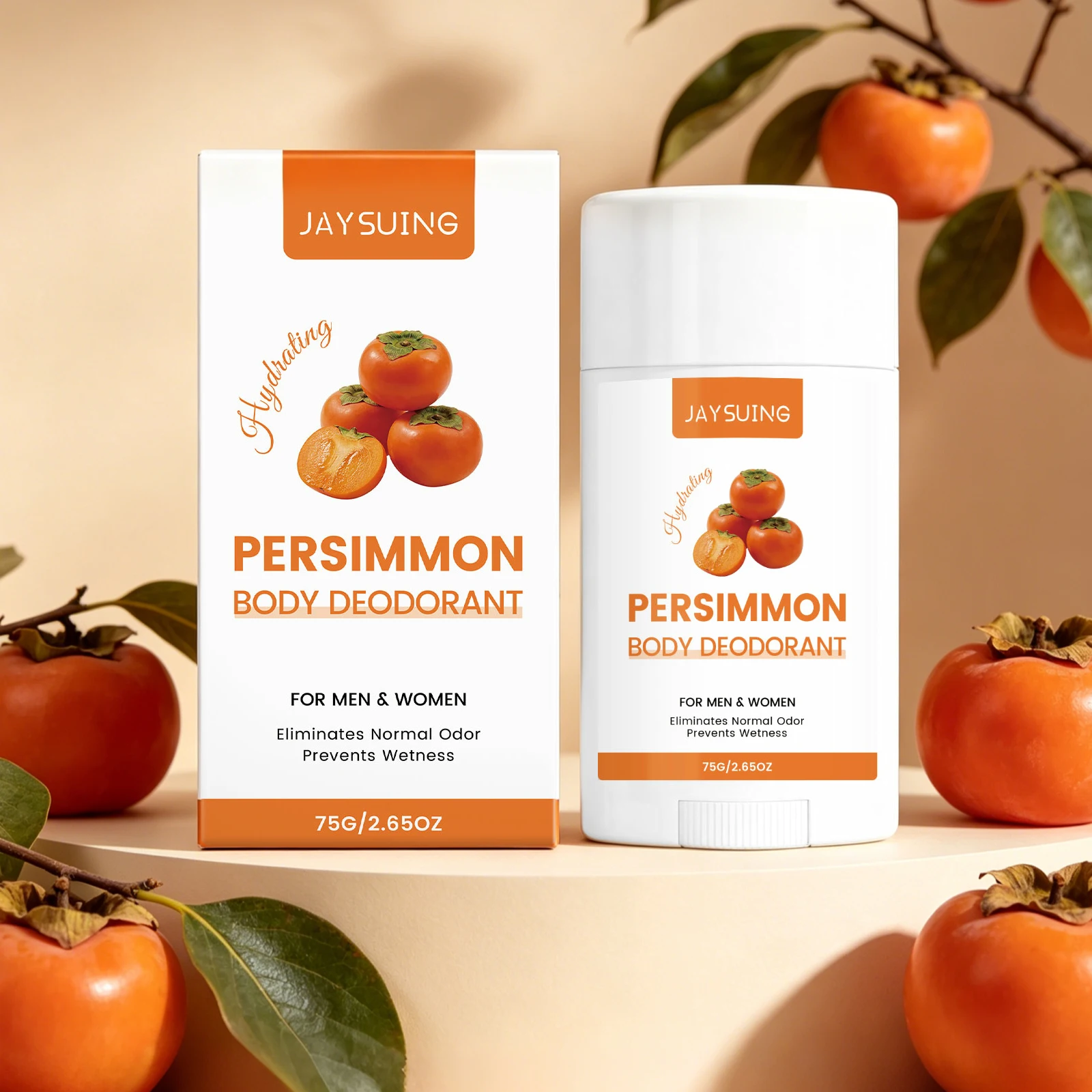 Persimmon-Duft Deodorant Stick Entfernt Körpergeruch Langanhaltende Erfrischung Reduziert