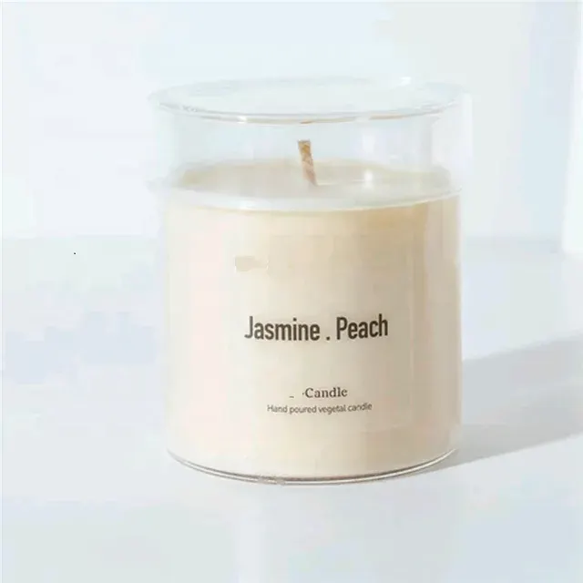Elegant Glass Votive Candle Holder with Lid 2