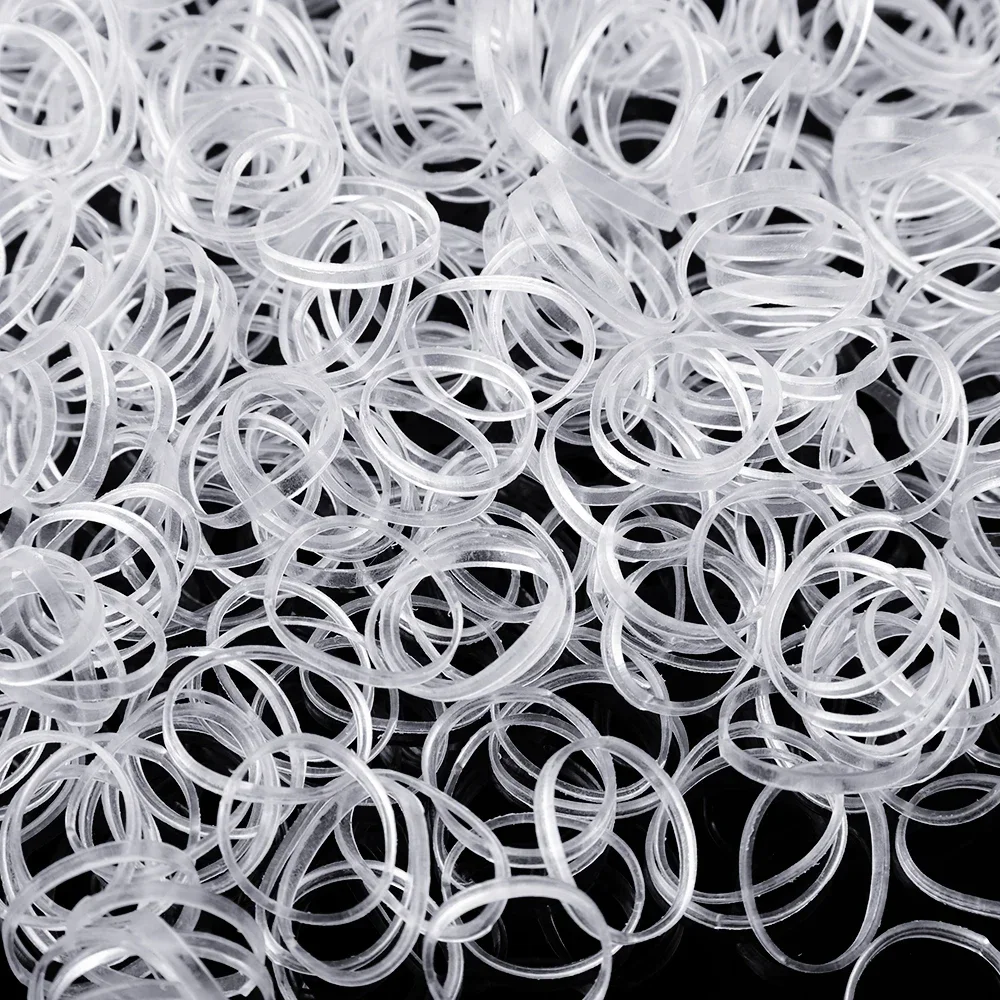 Clear Elastic Ponytail Holders for Women