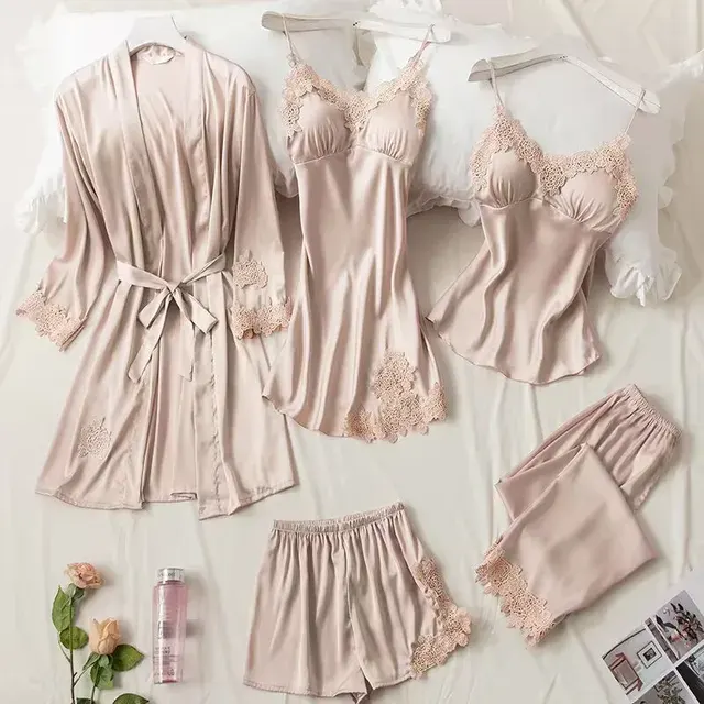 5-Piece Women's Summer Pajama Set XXL 3