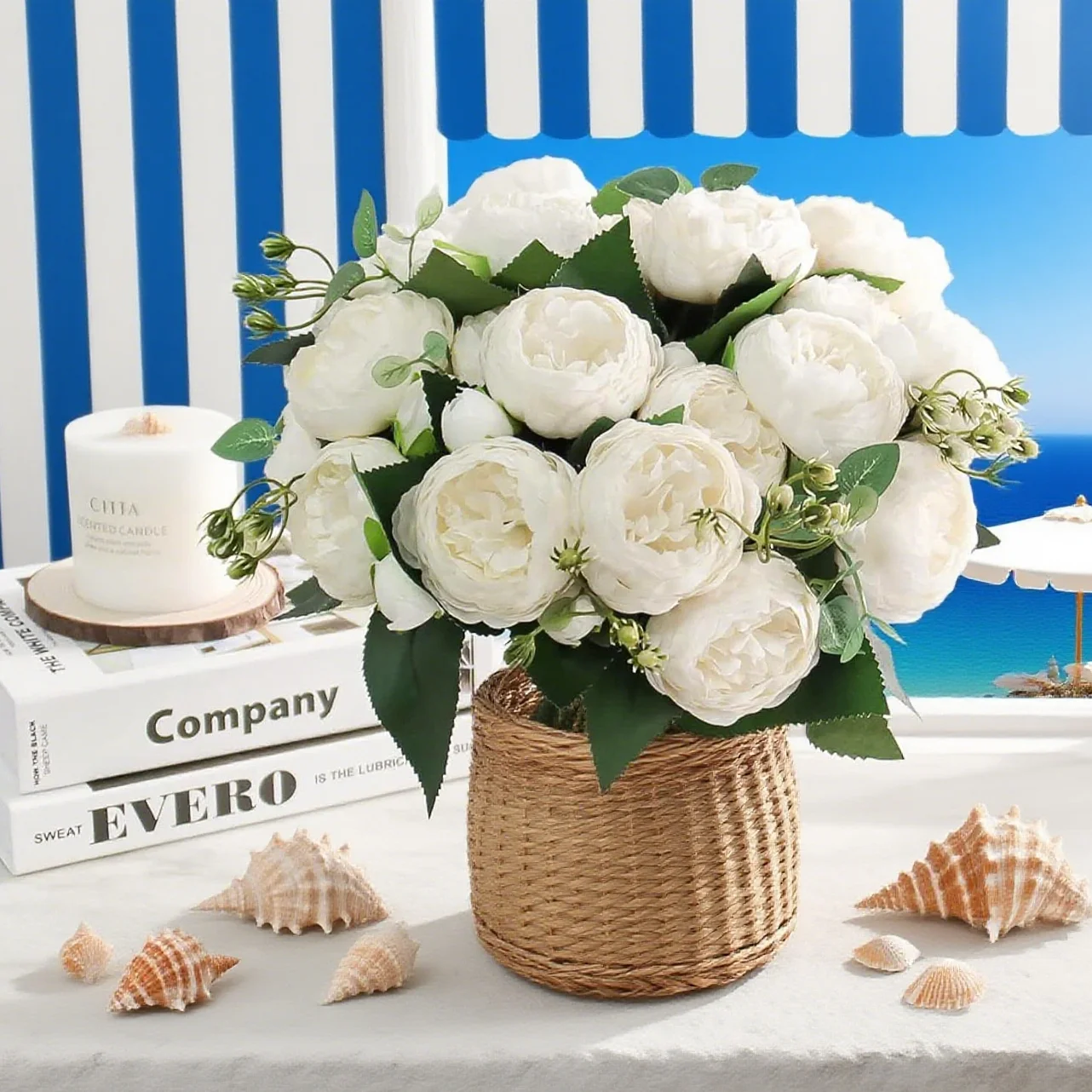 Künstliche Blumen Gefälschte Rosen Seiden-Pfingstrosen Valentinstag Festival Dekoration 3