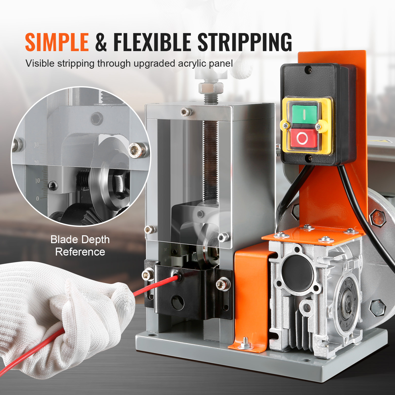 Electric Motorized Wire Stripping Machine 2