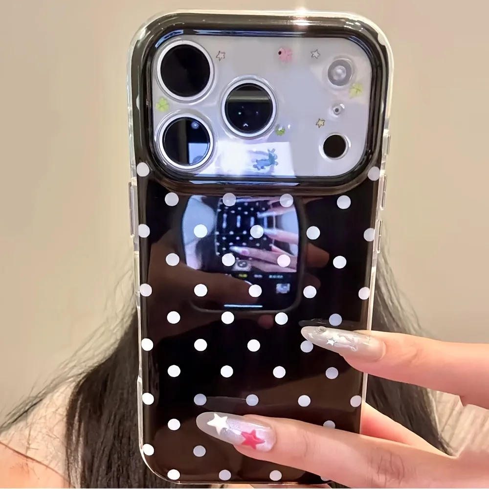 Minimalistisches Polka-Dot-Muster Stoßfeste Handyhülle für iPhone 11 12 2