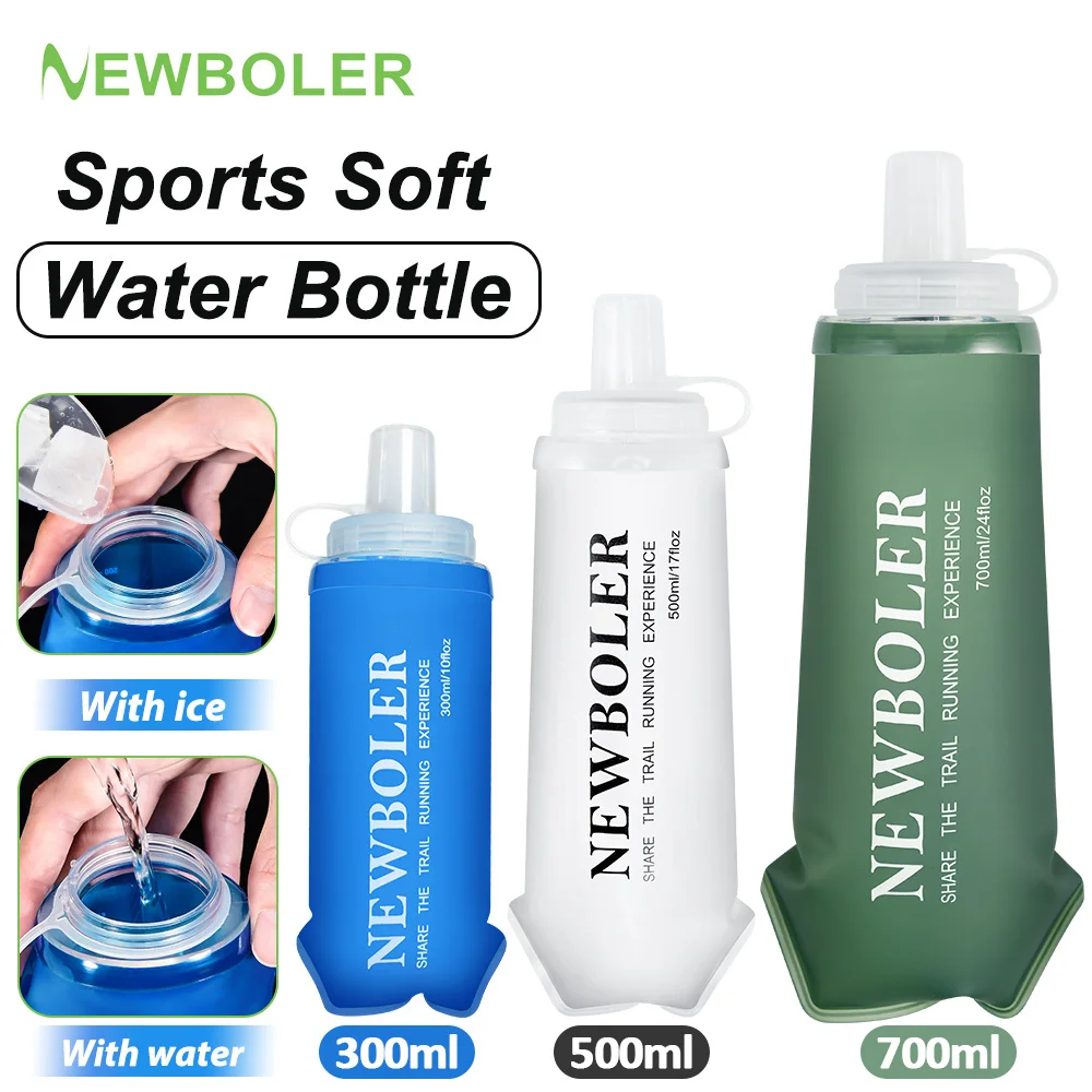 NEWBOLER TPU Outdoor Sport Klappbare Weiche Flasche Trinken