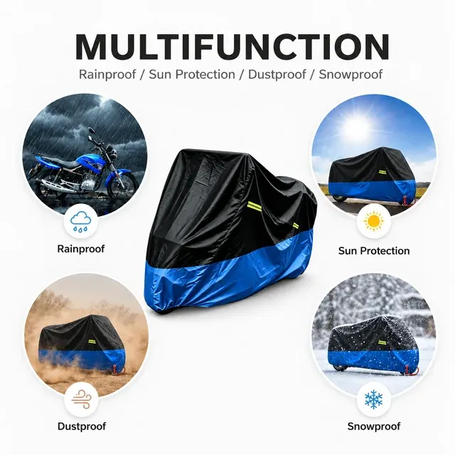 Waterproof UV-Resistant Polyester Motorcycle Cover 3