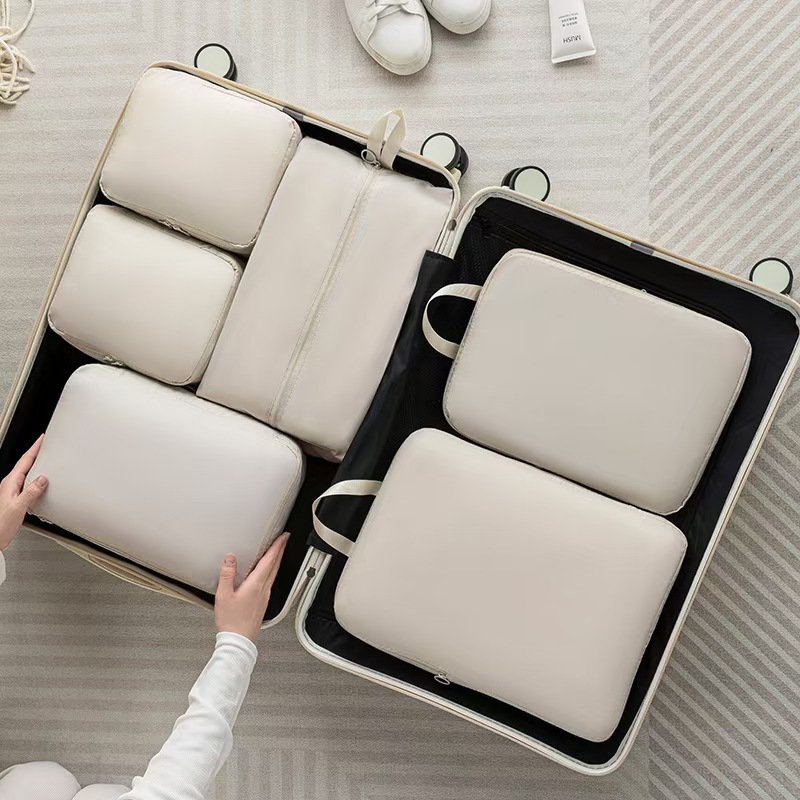 6 Set Compression Packing Cubes For Travel Accessories