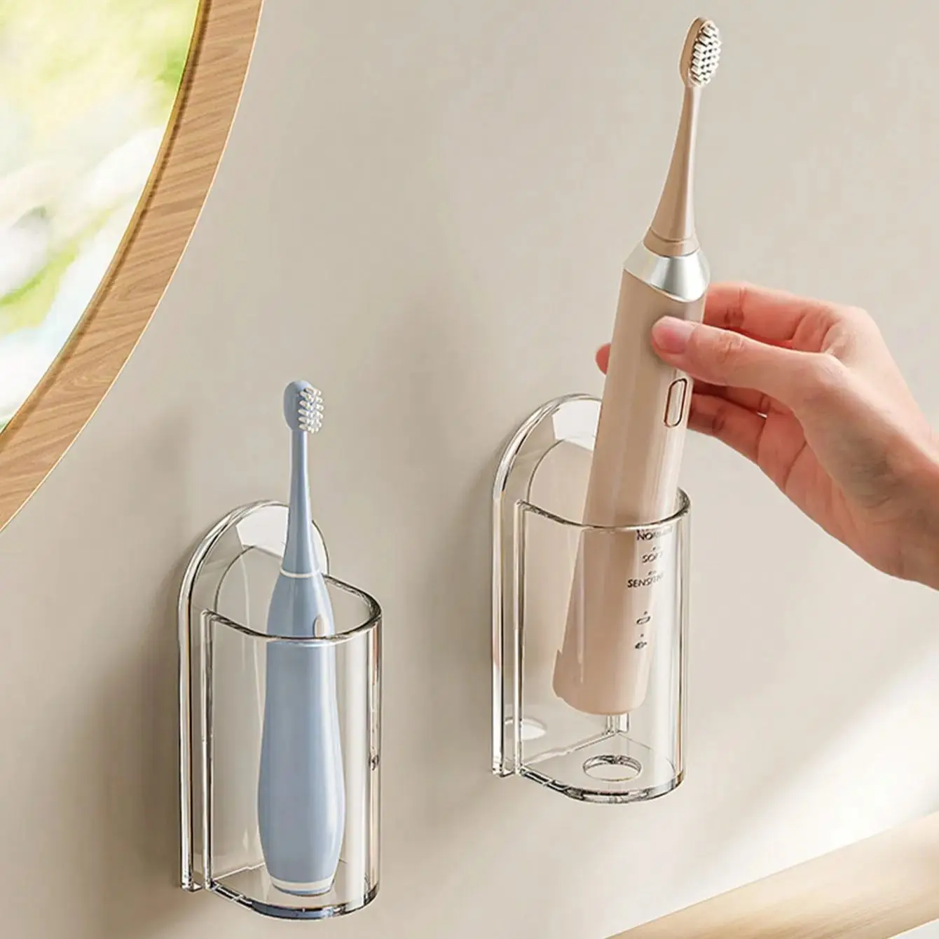 Wall-Mounted Toothbrush Holder for Bathroom 2