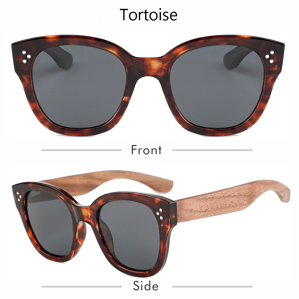 Polarized Wooden Sunglasses for Men and Women 2