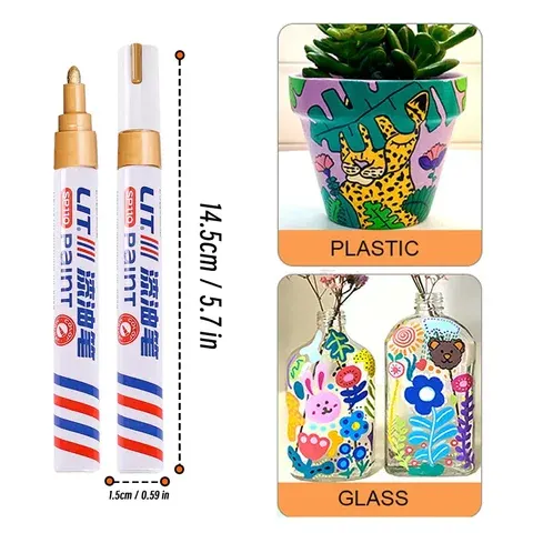 8-Color Permanent Paint Markers, 3 mm