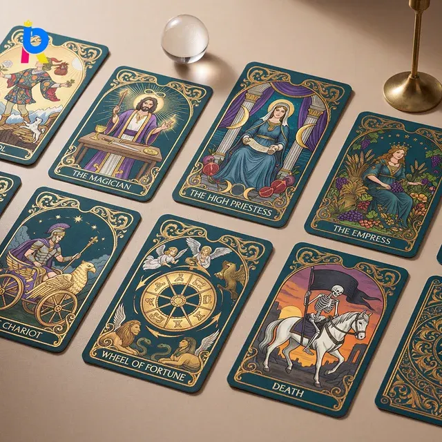 Exclusive Eco-Friendly Linen Tarot Cards for Crystal Healing 3