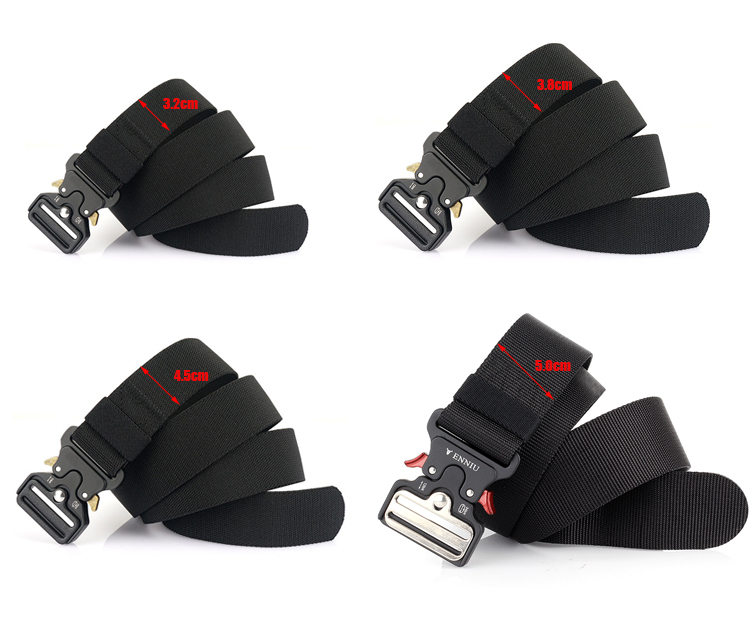 Tactical Nylon Belt 3.8cm Quick-Release Buckle 3