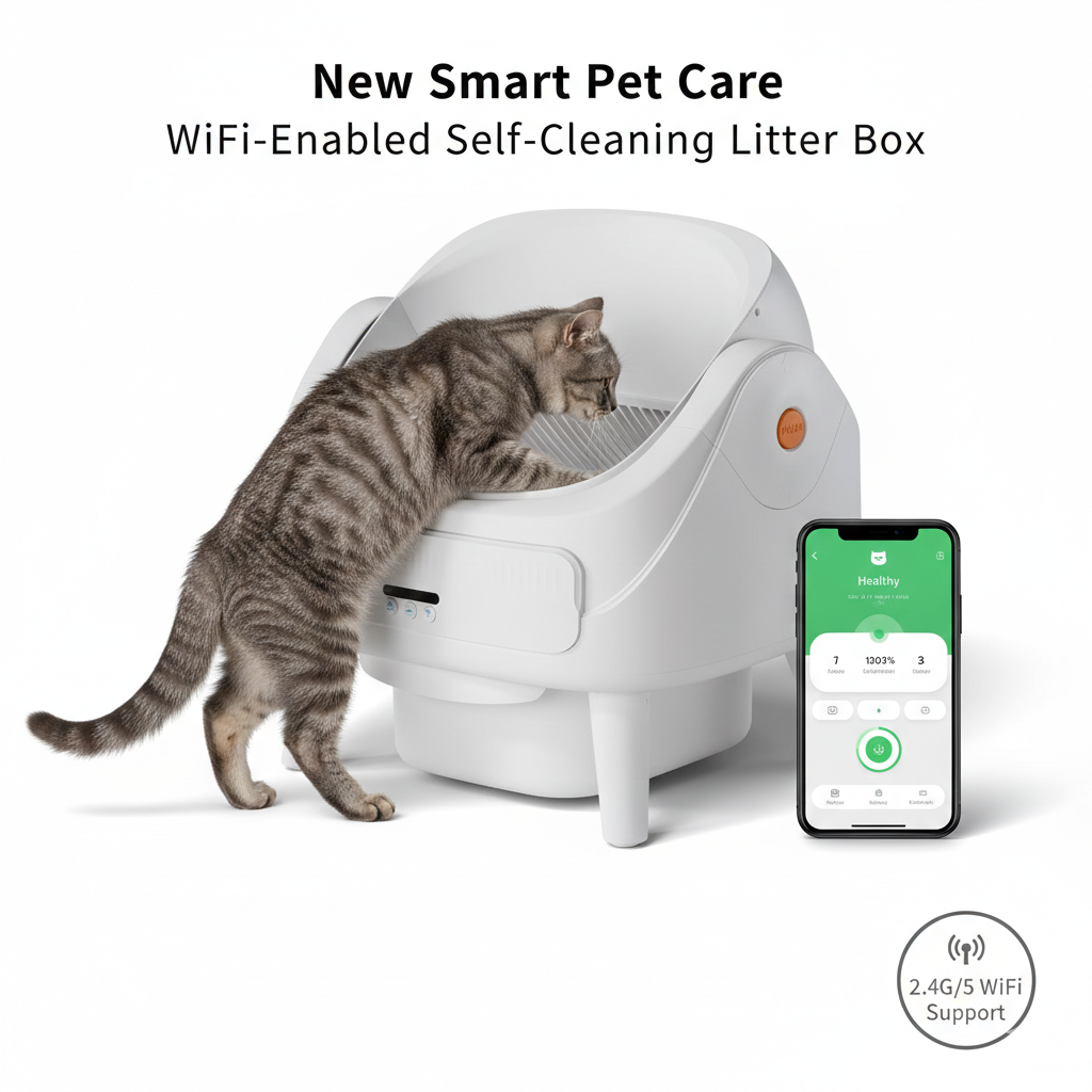 Automatic One Key Cat Toilet With App Remote
