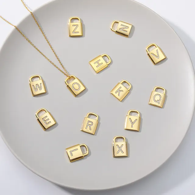 Letter Initial Pendant Necklace 3
