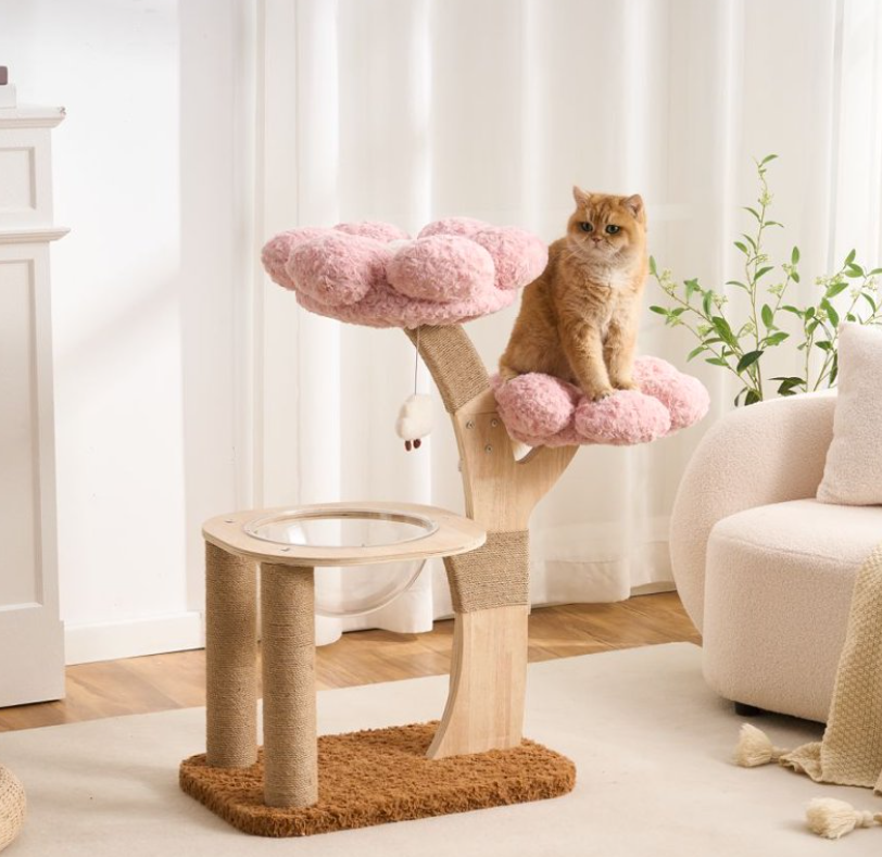 Modern Sisal Cat Tree Cloud Design