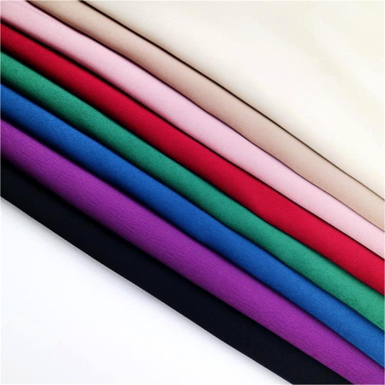 Multicolor Plain Polyester Satin Fabric 130gsm 2
