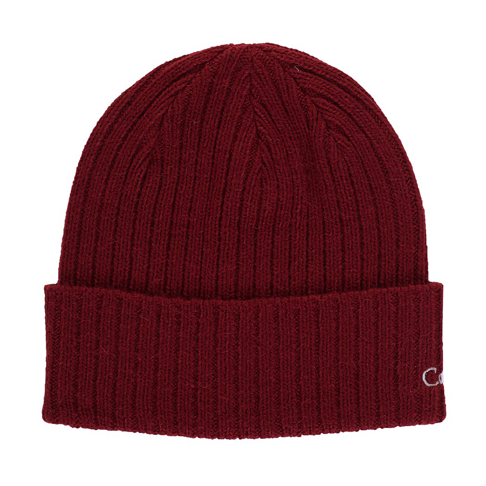Red Merino Alpaca Chunky Knit Beanie