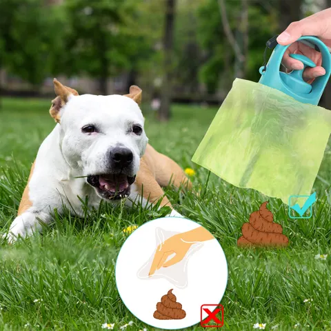 Tragbarer Hundekotschaufel mit Beutelspender