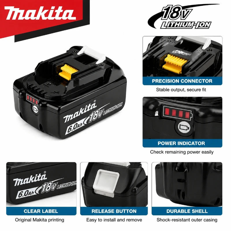 18V 6.0Ah Li-Ion Replacement Battery Pack 2