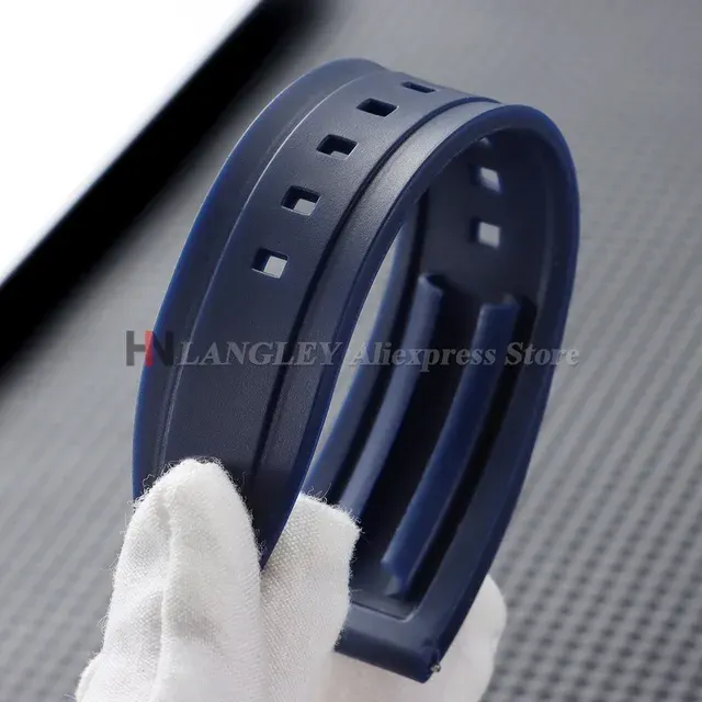 Quick-Release Rubber Watch Strap for Omega Tissot Citizen Seiko 4