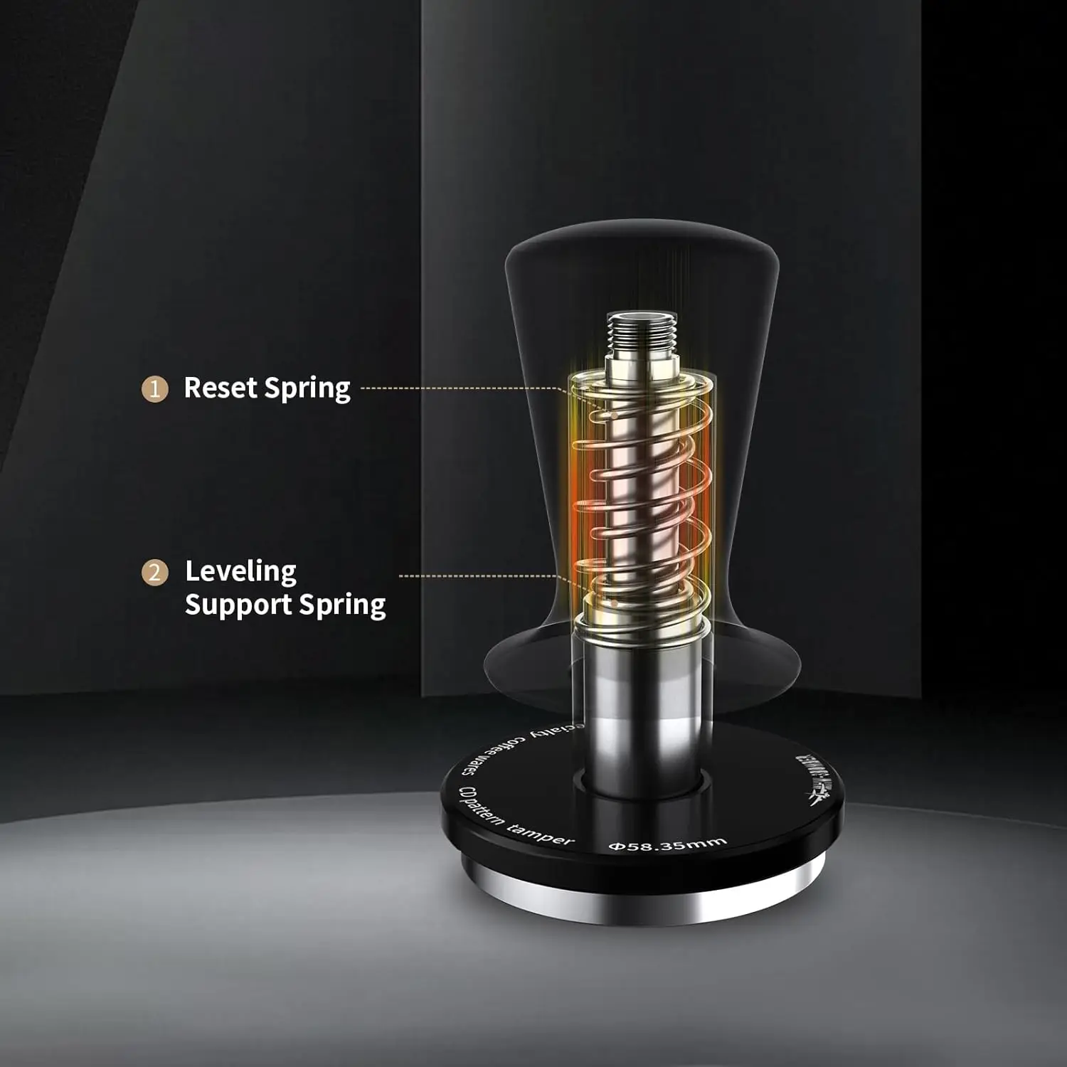 Stainless Steel Espresso Tamper 51-58 mm 3